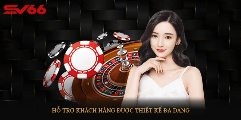 Hỗ trợ khách hàng được thiết kế đa dạng